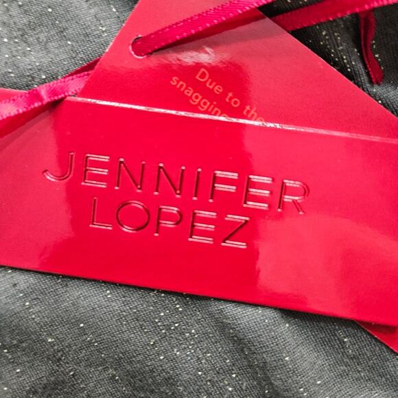 New Jennifer Lopez Metallic Green Women's Top Ruched Mesh Sleeve Large Tee - Picture 10 of 16